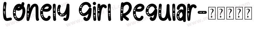 Lonely Girl Regular字体转换